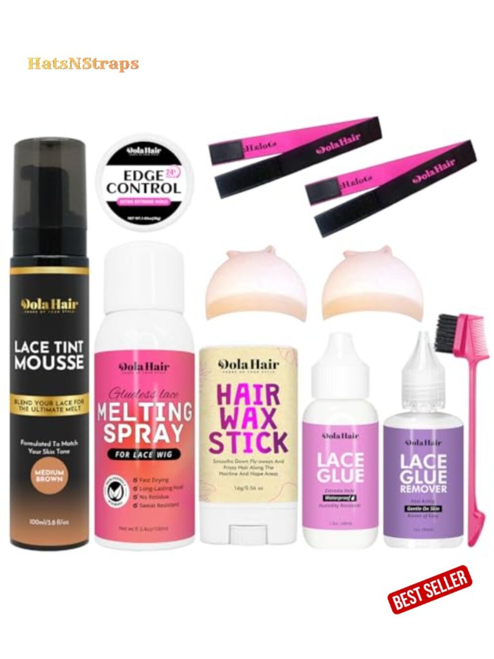 Wig Installation Kit with Melting Spray & Lace Glue